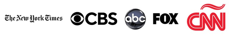 The New York Times, CBS, ABC, FOX, CNN